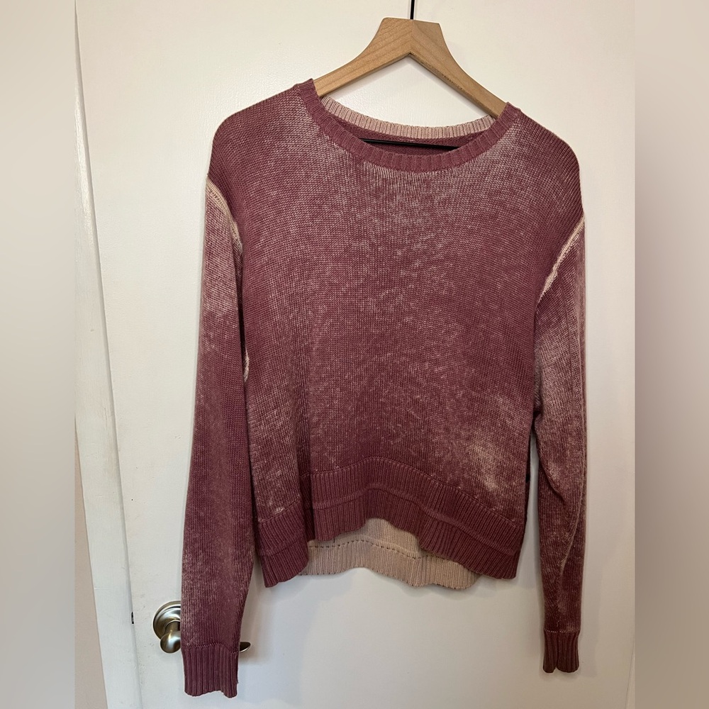 Lululemon Hazy Day Sweater, pink in size small